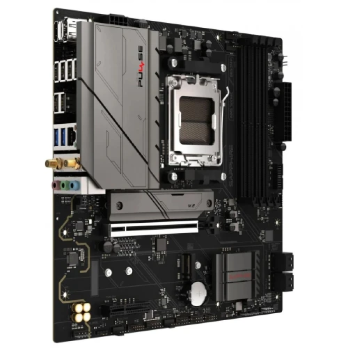 Материнська плата Sapphire PULSE B850M для AM5, MicroATX і DDR5
