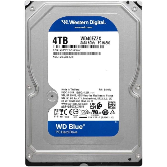 Жорсткий диск Western Digital Blue WD40EZZX на 4 ТБ
