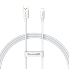 Кабель USB Type-C (USB-C) Baseus Superior 1 м, білий, 100 Вт