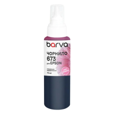 Чорнило Barva Epson 673, Light Magenta, для L800/L805/L810/L850/L1800, 70 мл, водорозчинне, флакон OneKey (E673-418e)