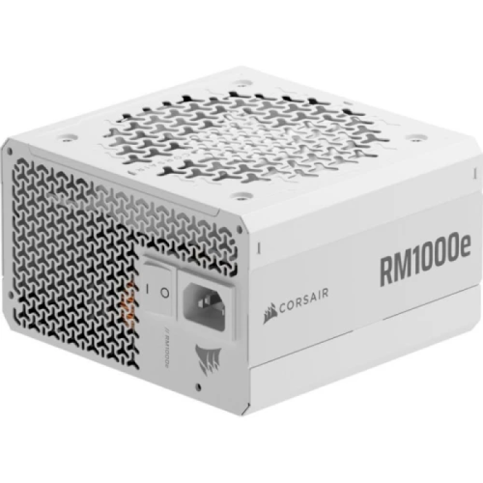 Блок живлення Corsair RM1000e на 1000 Вт у білому корпусі