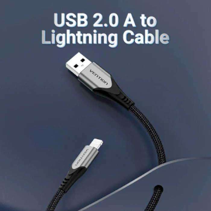 Кабель Vention USB–Lightning 1 м для живлення та синхронізації