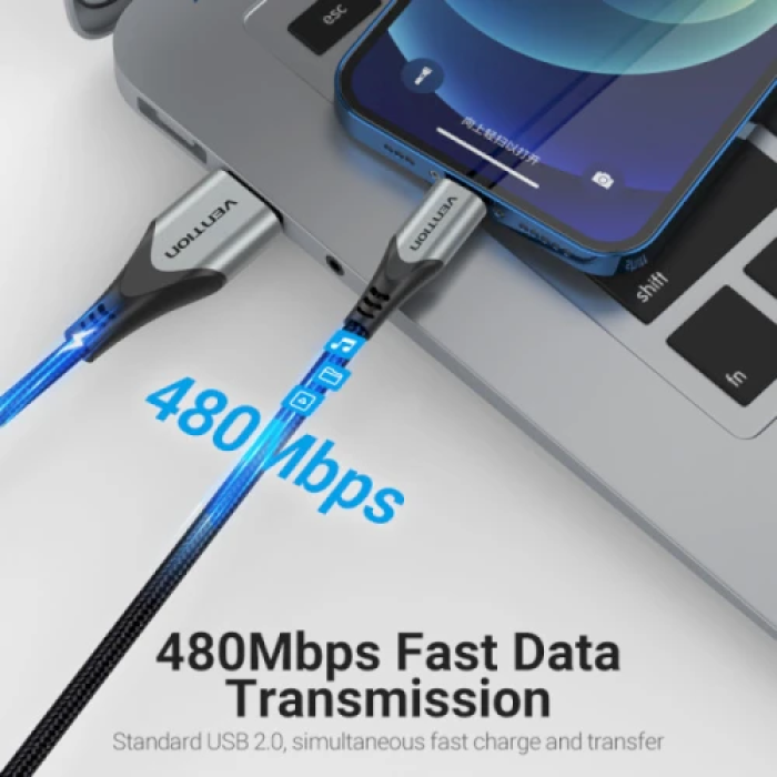 Кабель Vention LABHH USB AM — Lightning для синхронізації, 2 м
