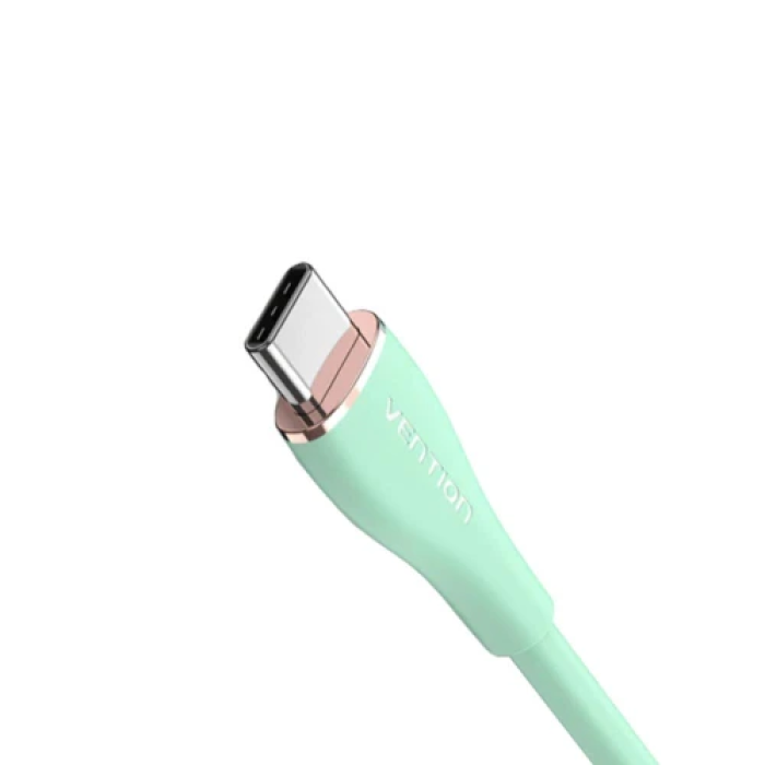 USB-C кабель Vention 1 м, 100 Вт, зелений