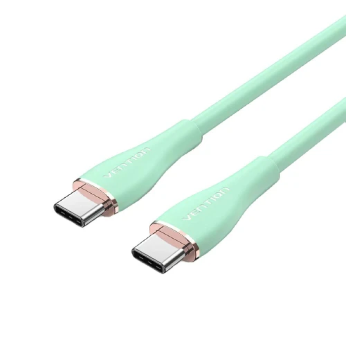 USB-кабель Type-C — Type-C Vention 2 м для заряджання, зелений