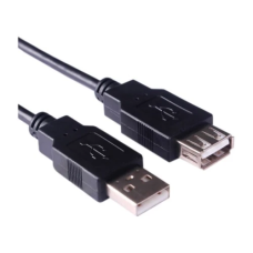 Подовжувач USB (кабель USB AM–AF) Kingda KDUSB2004-2M 2 м, чорний