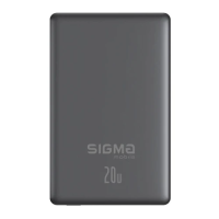 Павербанк (мобільна батарея) Sigma SI10A7QL-MAG 10000 мА·год, 20 Вт, Grey, MagSafe