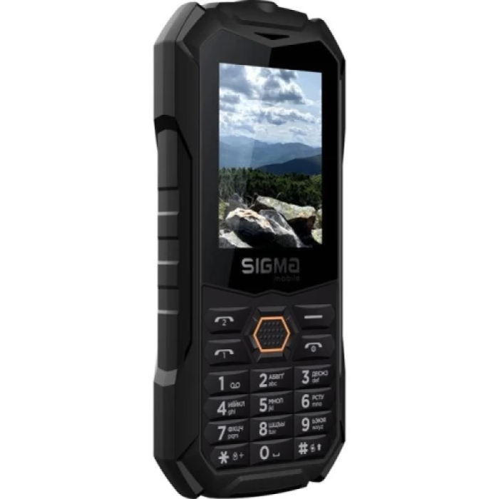 Sigma X-treme PV68 — кнопковий телефон Black/Orange