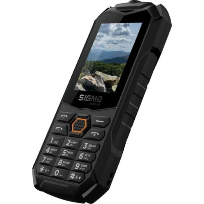 Sigma X-treme PV68 — кнопковий телефон Black/Orange