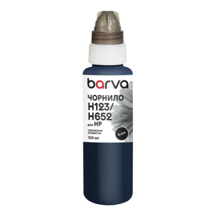 Пігментне чорнило Barva H652-531e Black для принтера, 100 мл