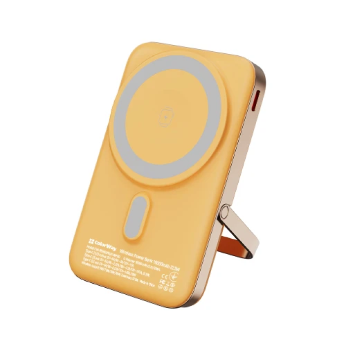 Повербанк ColorWay Amber на 10000 мА·год із заряджанням 22,5 Вт