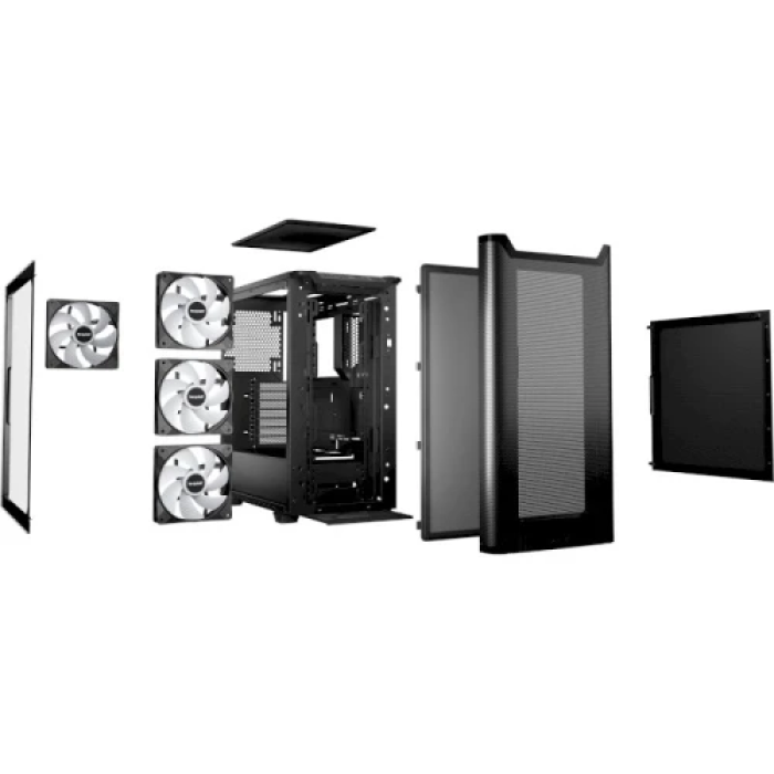 Корпус be quiet! Pure Base 501 LX Airflow Black для ATX, 4 вентилятори