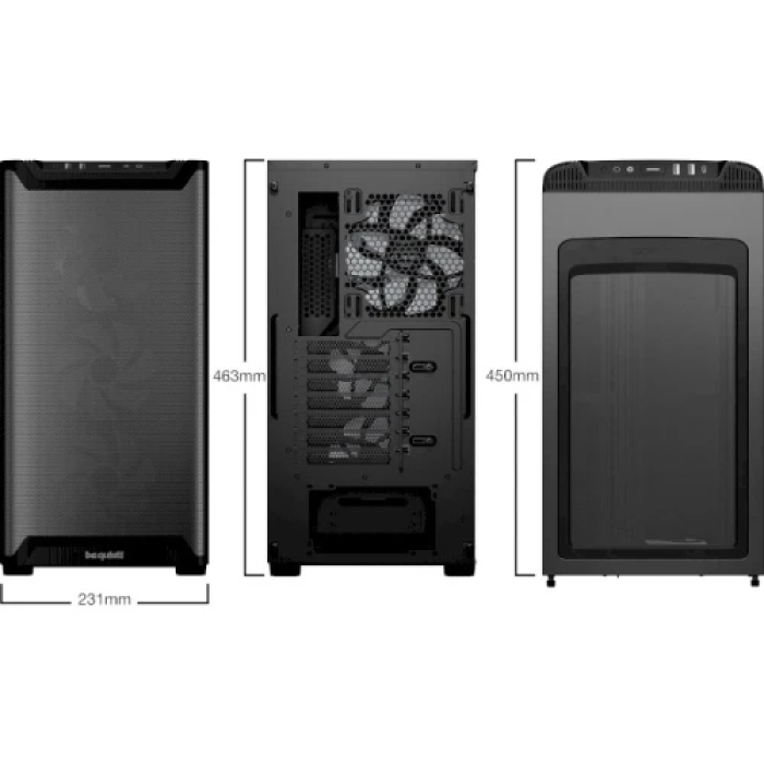 Корпус be quiet! Pure Base 501 LX Airflow Black для ATX, 4 вентилятори