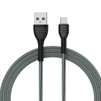 Кабель USB—microUSB (USB-шнур) ColorWay 1 м, 3 A, сірий