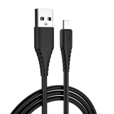 Кабель microUSB (шнур для заряджання) ColorWay CW-CBUM025-BK 1 м, 2.4 A, чорний