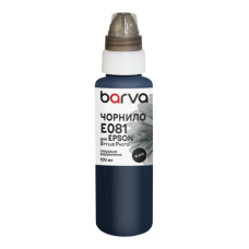 Чорнило для Epson (водорозчинне чорнило) Barva E081-324e Black 100 мл