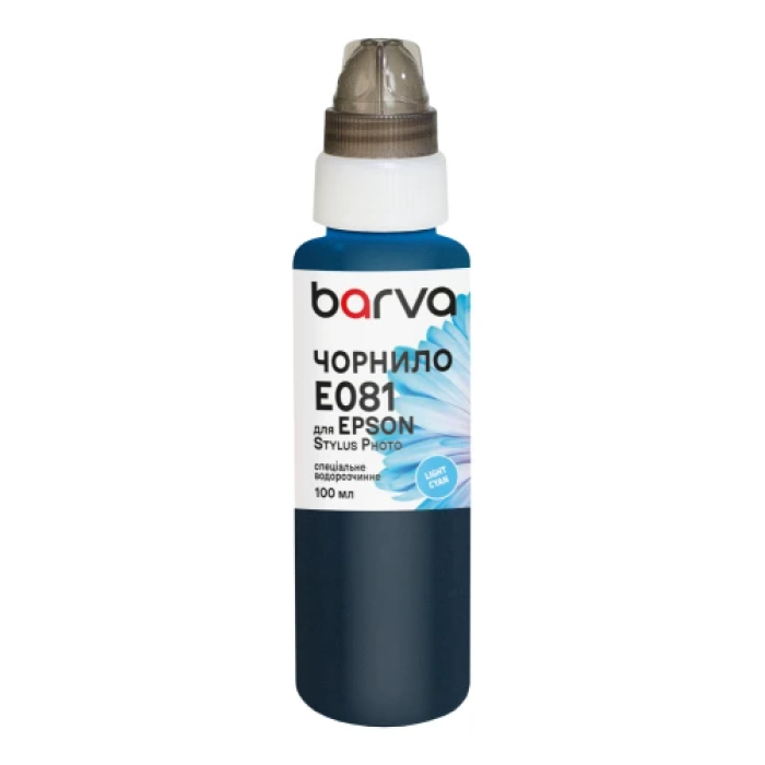 Заправне чорнило Barva E081-328e Light Cyan, 100 мл