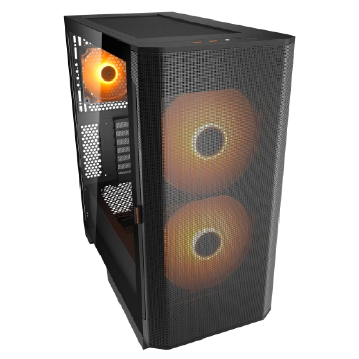 Корпус Cougar Airface Flo RGB Mid Tower чорний з 3 ARGB-вентиляторами