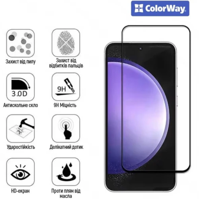 Захисне скло ColorWay для Oppo A6 Pro з екраном 6.57″