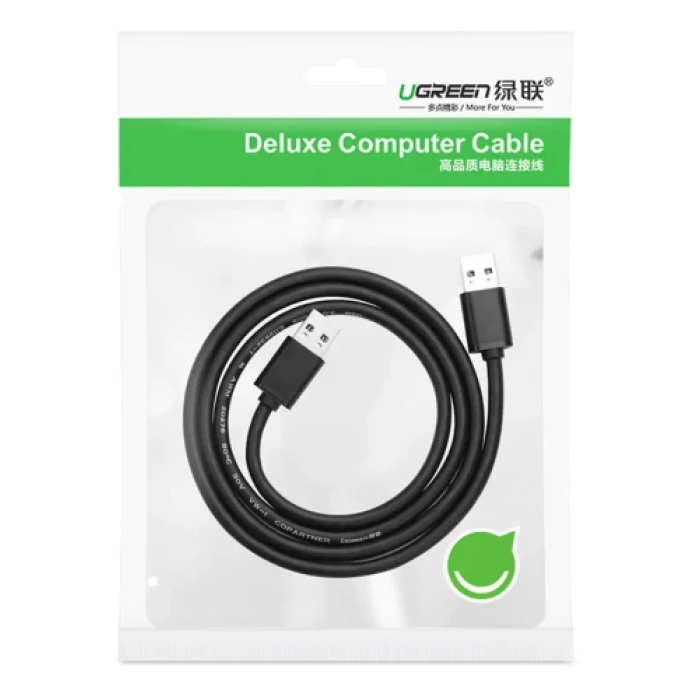 Кабель USB AM–AM Ugreen US102 USB 2.0 для принтера, 1,5 м