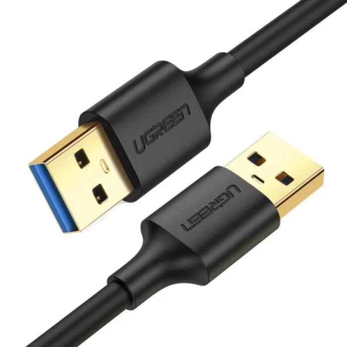 Кабель USB-A Ugreen US128 з USB 3.0, 1 м, чорний