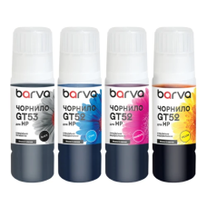 Чорнило для принтера (набір чорнил) Barva GT53/GT52 4×70 мл, Black/Cyan/Magenta/Yellow