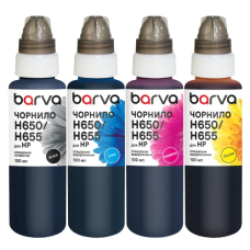 Комплект чорнил (набір чорнил) Barva H655-100-MP 4×100 мл для HP