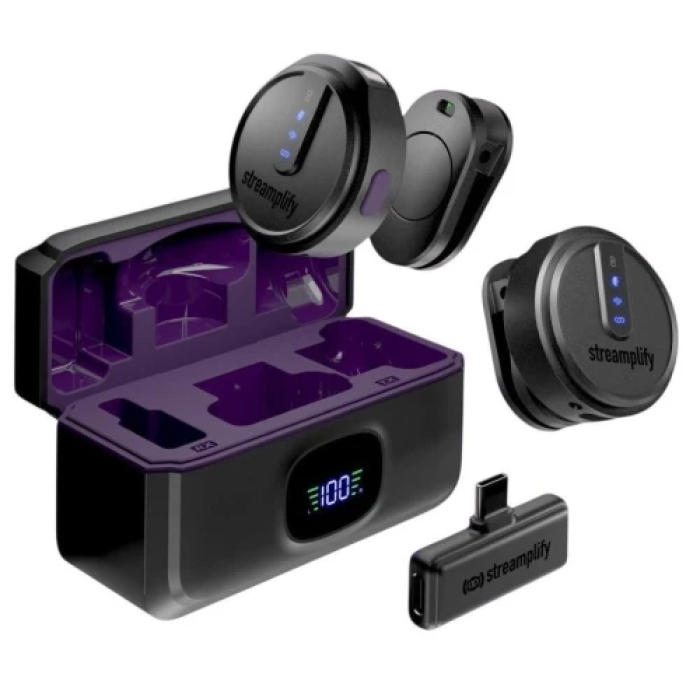 Streamplify MIC GO-48-WL — бездротовий петличний мікрофон