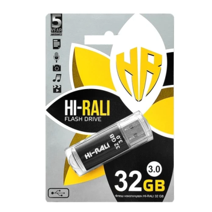 USB флешка Hi-Rali Rocket 32 ГБ з інтерфейсом USB 3.0