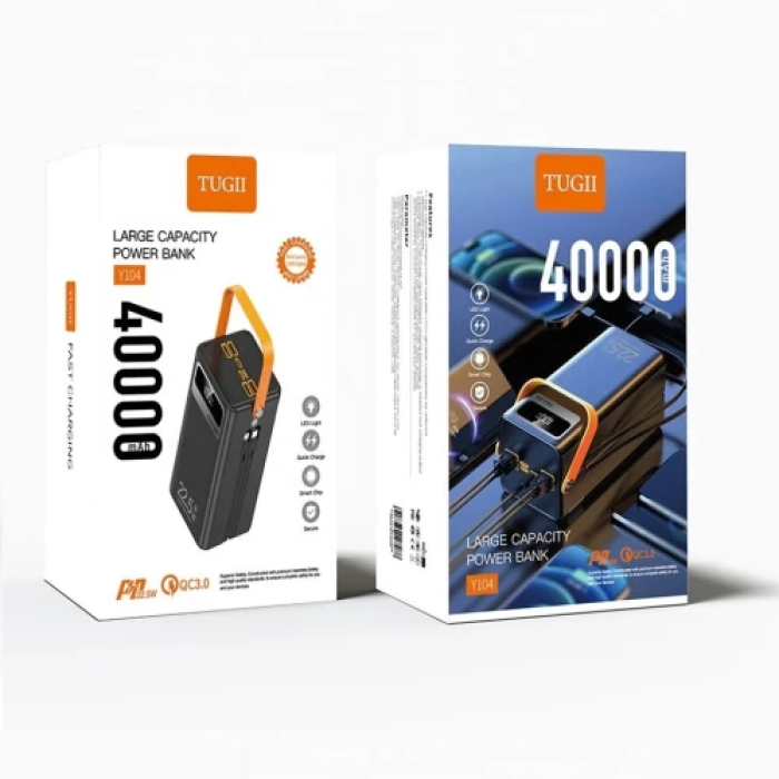 Повербанк WUW TUGII Y104 — 40000 мА·год і швидке заряджання