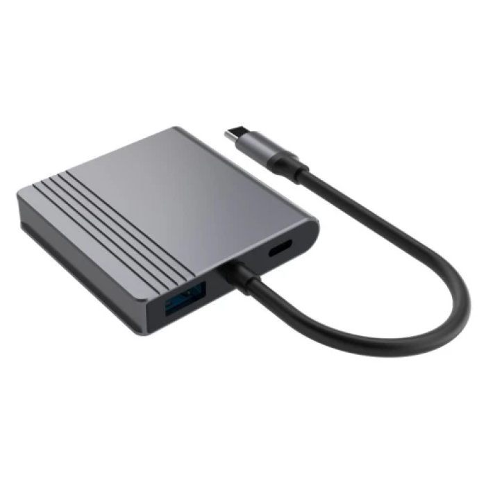 USB-хаб Gembird Type-C 3.2 з двома HDMI 4K