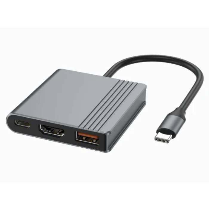 USB-хаб Gembird A-CM-COMBO3-05 з HDMI 4K 60 Гц