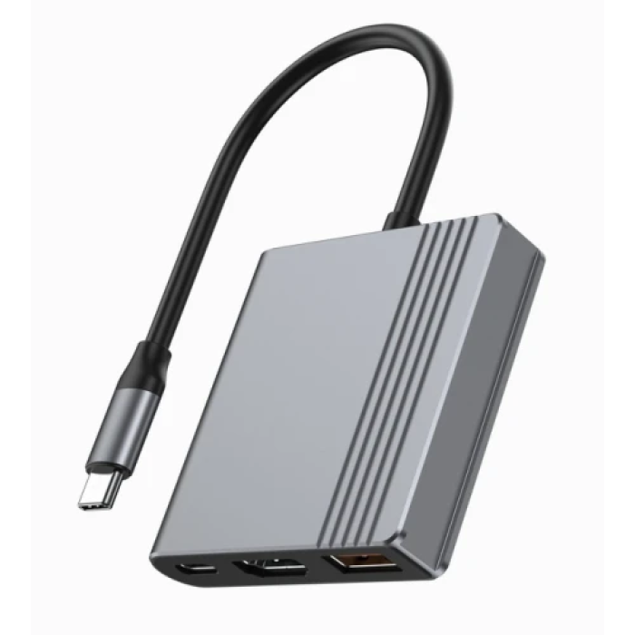 USB-хаб Gembird A-CM-COMBO3-05 з HDMI 4K 60 Гц