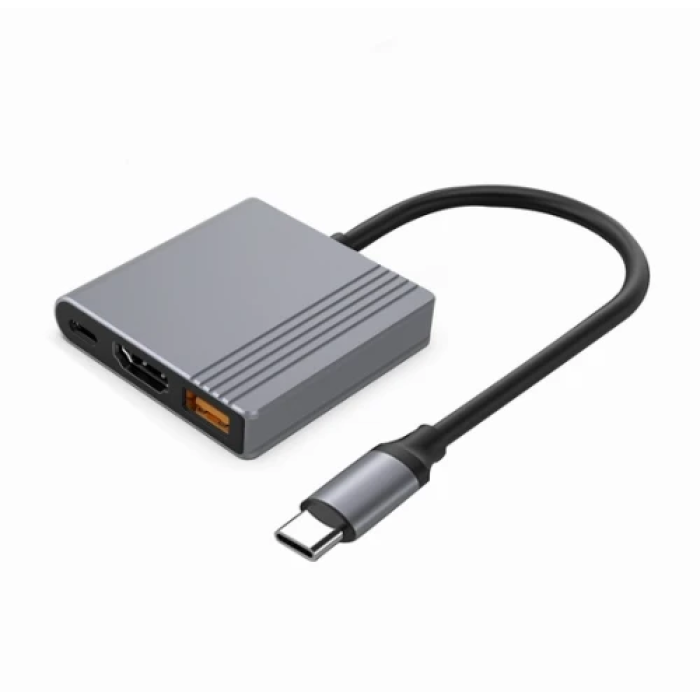 USB-хаб Gembird A-CM-COMBO3-05 з HDMI 4K 60 Гц