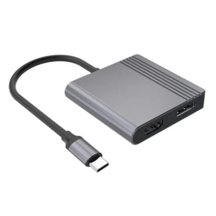 USB-хаб Gembird для підключення HDMI та DisplayPort у форматі 4K