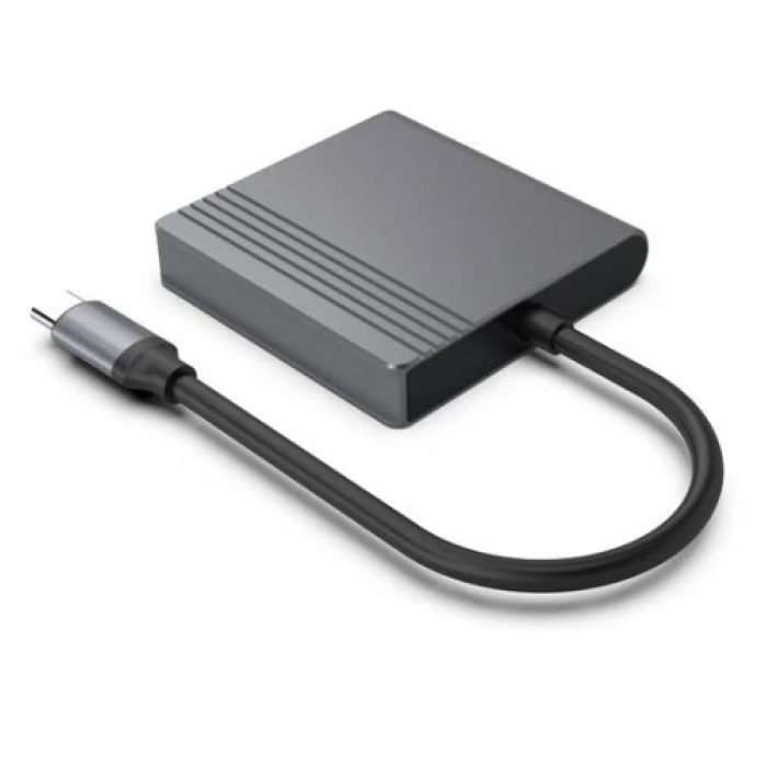 USB-хаб Gembird для підключення HDMI та DisplayPort у форматі 4K