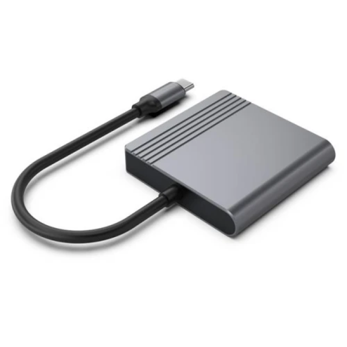 USB-хаб Gembird для підключення HDMI та DisplayPort у форматі 4K