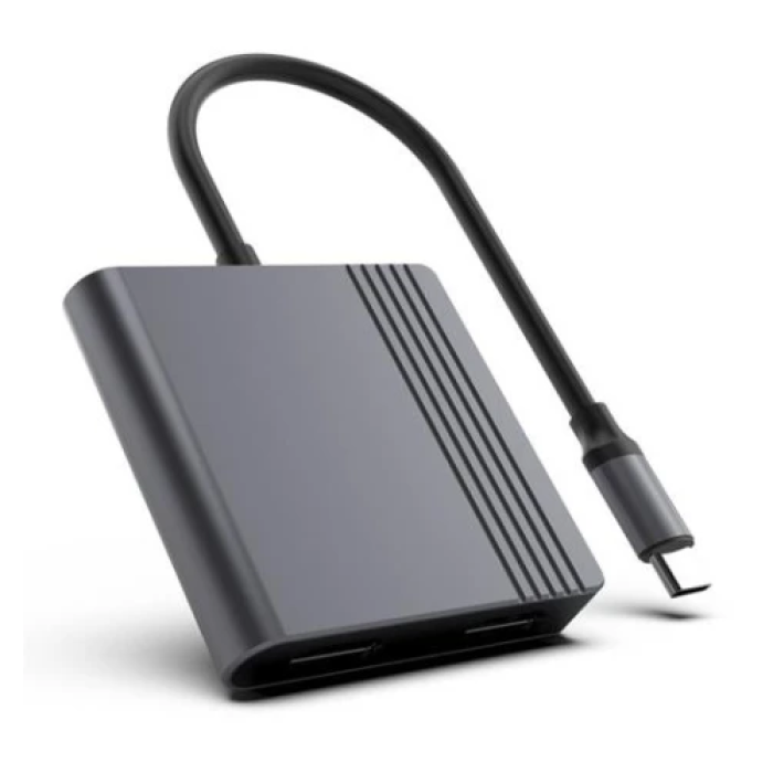 USB-хаб Gembird для підключення HDMI та DisplayPort у форматі 4K