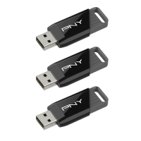 Флешка USB (USB-накопичувач) PNY Attaché X 128 ГБ, комплект 3 шт.