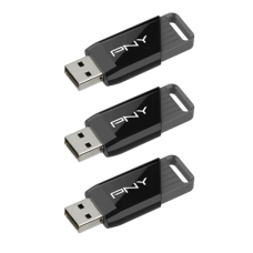 Флешка USB (USB-накопичувач) PNY Attaché X 128 ГБ, комплект 3 шт.