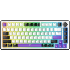 Механічна клавіатура (ігрова клавіатура) Hator Hellyberry HK75 75%, White/Violet, UA/EN