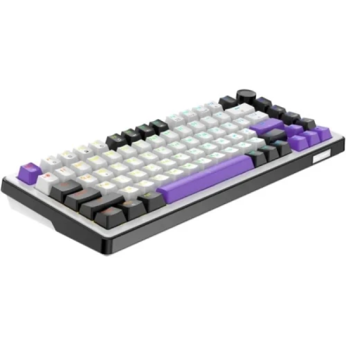 Механічна ігрова клавіатура Hator Hellyberry HK75 75% White/Violet UA/EN