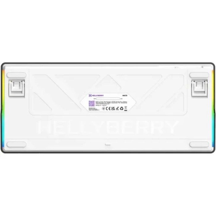 Механічна ігрова клавіатура Hator Hellyberry HK75 75% White/Violet UA/EN