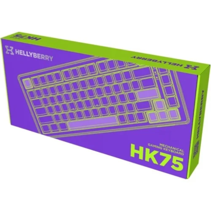 Механічна ігрова клавіатура Hator Hellyberry HK75 75% White/Violet UA/EN