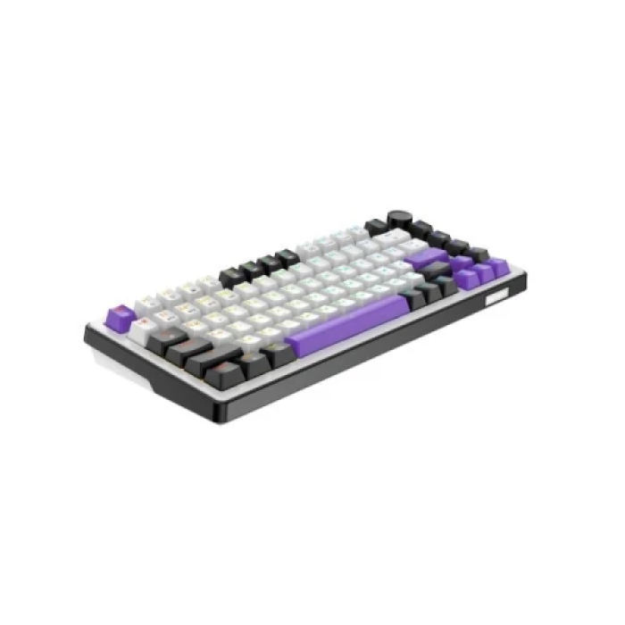 Механічна бездротова клавіатура Hator Hellyberry HK75 White/Violet 75%