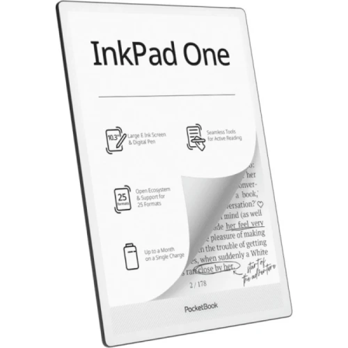 Електронна книга PocketBook InkPad One 10,3″ Black із пам’яттю 32 ГБ