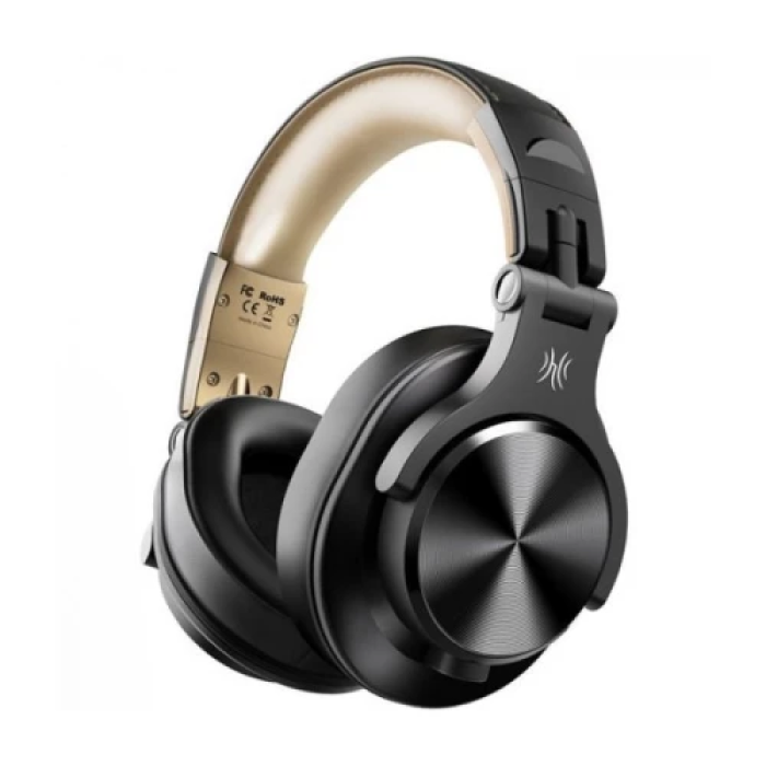 Бездротові навушники OneOdio Fusion A70 Black/Gold із роботою до 72 годин