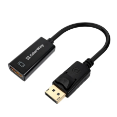 Перехідник DisplayPort HDMI (відеоадаптер) ColorWay CW-AD-DPHD, 15 см