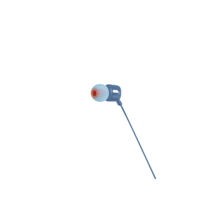 Сині вакуумні навушники JBL Tune 110 Eco з мікрофоном