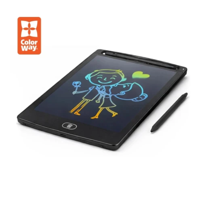 Дитячий графічний планшет ColorWay Writing Tablet 8.5 для малювання, чорний